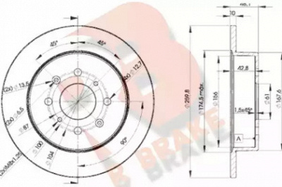 R BRAKE 78rbd25106 -